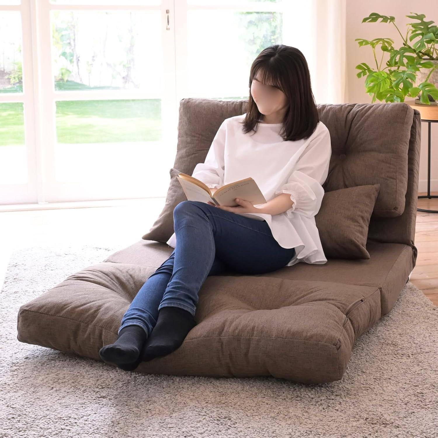 定価108000円です！3人掛けカウチ　BK/BR/GN/GR/OR/RD Amazon｜ソファ ソファーベッド カウチ 3WAY 日本製 ゆったり 一人掛け