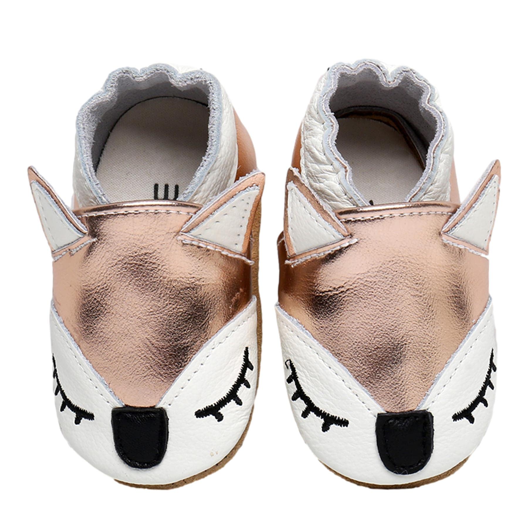 Neonata Scarpe Scarpine Primi Passi Morbida de Bambina Scarpe da Bambino in Scamosciata Pelle Cartone Animato 0 a 24 Mesi