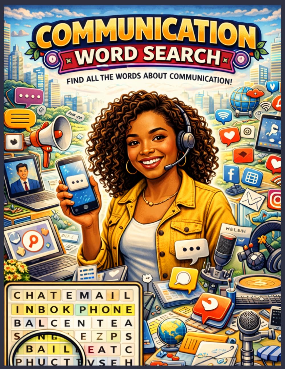 Communication Word Search Puzzle Book for Adults: 100 Speaking, Listening & Workplace Communication Puzzles | Easy to Hard Difficulty | Verbal, Nonverbal & Leadership Skills | Brain Games