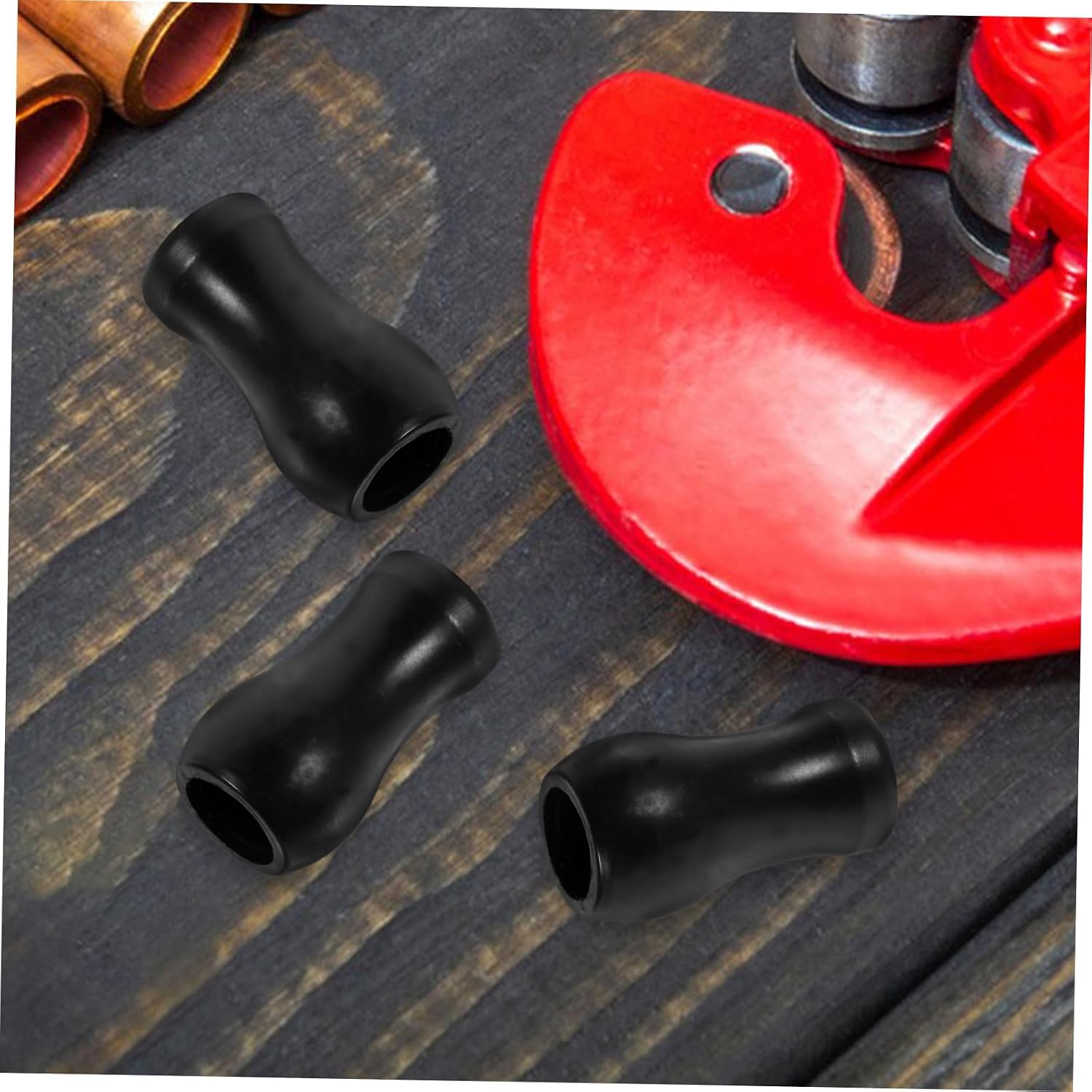 8Pcs Black PVC Replacement Blind Pull Cord Knobs for Window Blinds Easy Installation Decorative Accessories for Living Room and Bedroom