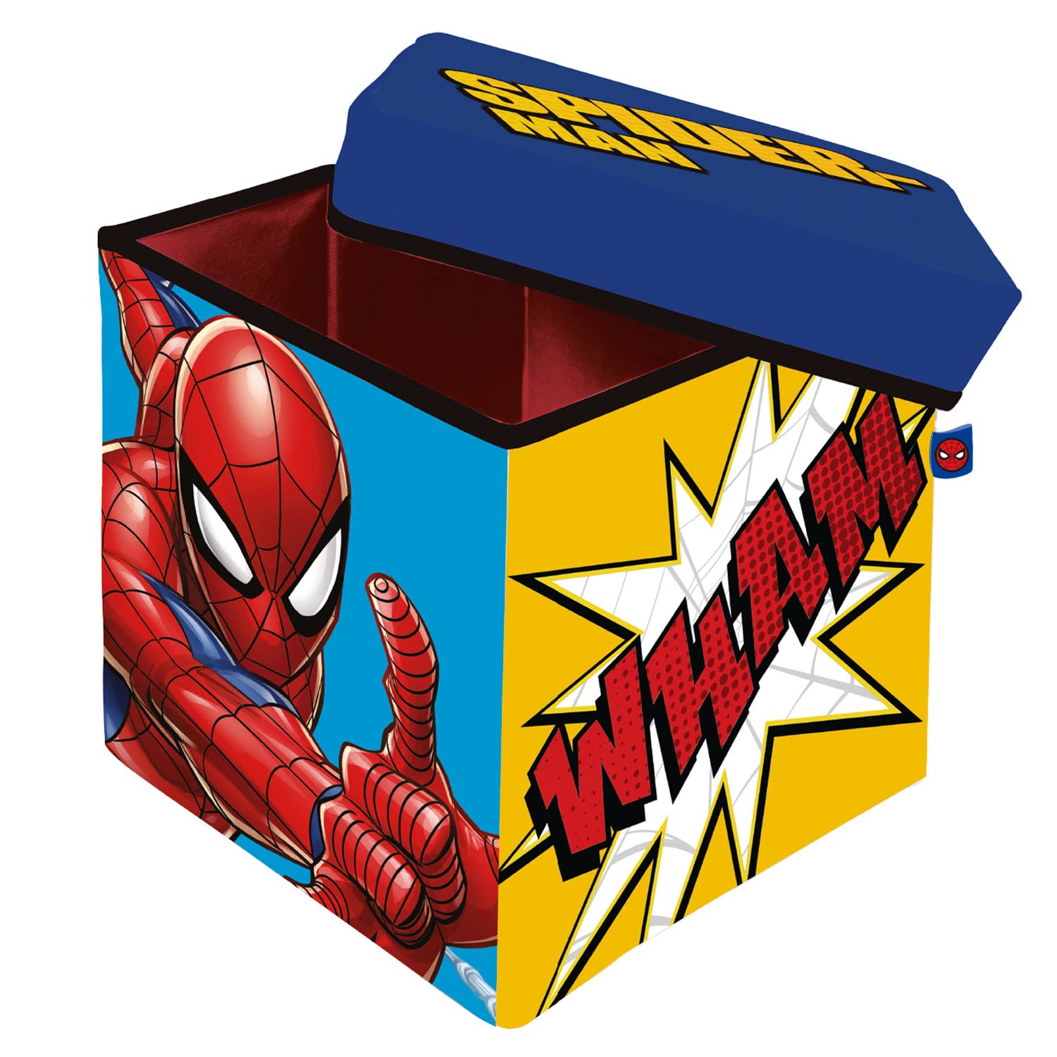 Arditex per Spiderman. Pouf Contenitore Portagiochi 30x30x30cm