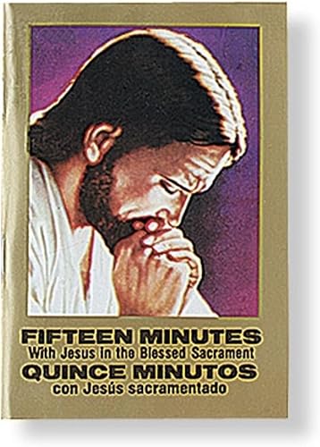 Needzo Membrillo Minutos con Jesús Sacramentado Edición bilingüe, libro de oración devocional diario diario, 5.5 pulgadas