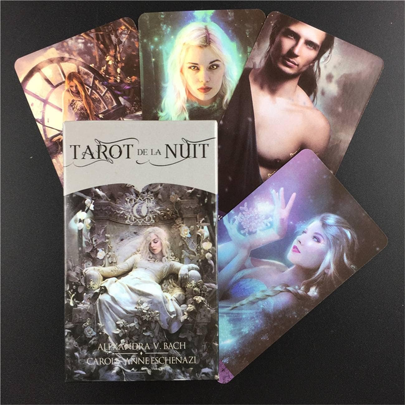 Lariox Tarot De La Nuit Tarot Cards,Tarot Card,Family Game Oracle Cards for Beginners, Answers to Guiding You Through Life and Career Questions for Adults (Tarot Dela Nuit)