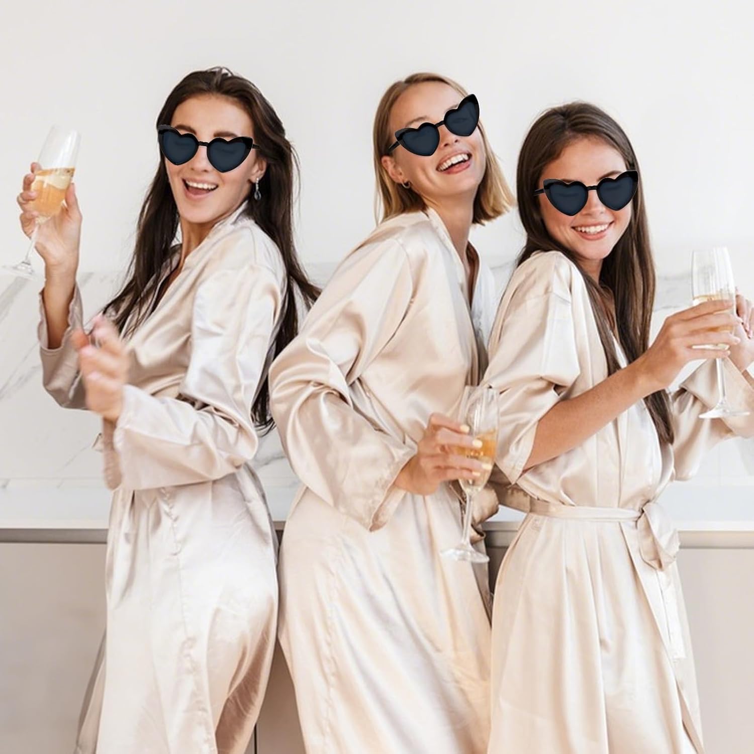 Heart Sunglasses 8 Pairs Bachelorette Party Heart Shaped Sunglasses Bulk Bridal Party Glasses Favors for Women - Image 4