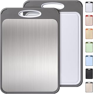 2 in 1 Stainless Steel Cutting Board with Handle Chopping Butcher Block Not Titanium Best Mama Mommy Bonus Mom Ever Mother In Law Gifts Step Mom Stepmom Grandma Gigi Granny Nana Present