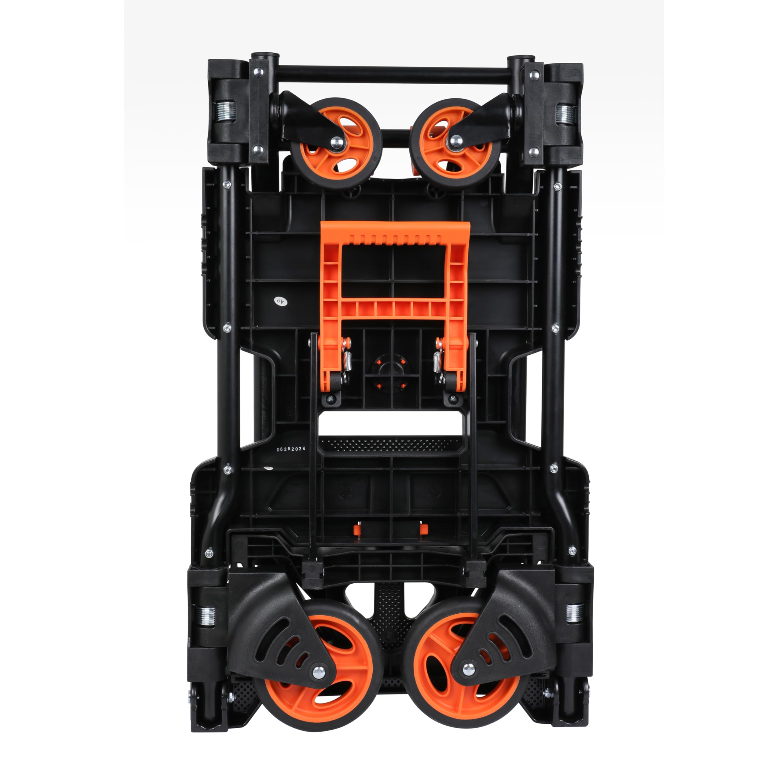Black+Decker 2-en-1 Carro y Caretilla Plegable - Carretilla de Carga MAX. 55KG - Caretilla de Mano MAX. 120KG - Carro Plataforma con Ruedas Robustas - Plástico/Acero