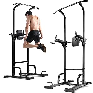 Pull Up Bar Free Standing - Power Tower Multi-Functional Pullup Dip Station Calisthenics Equipment Station For Home Gym