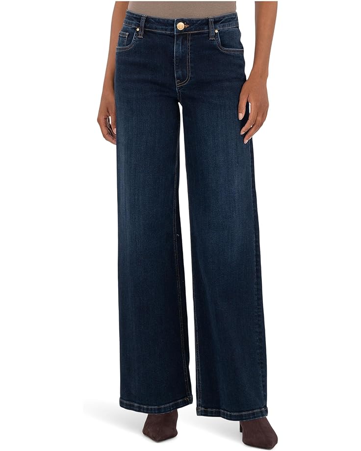 KUT from the Kloth Petite Jean High Rise Wide Leg Clean Hem - Main View