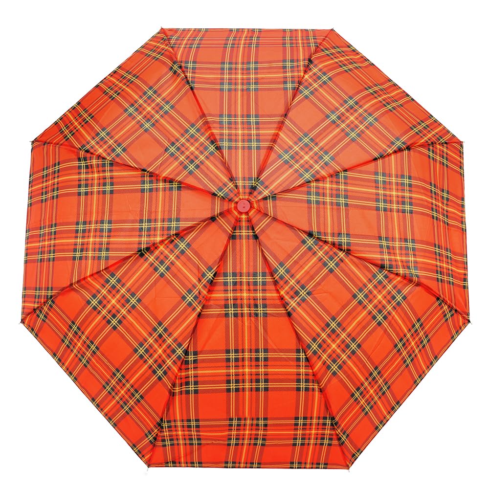 Undercover Tartan Print Supermini Umbrella UU0411 Red