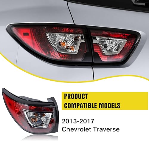 Miniatura 6 de SAOKNCE Conjunto de luz trasera Lámparas traseras para Chevrolet Traverse 2013-2017 lado izquierdo del conductor 12318796 GM2804112