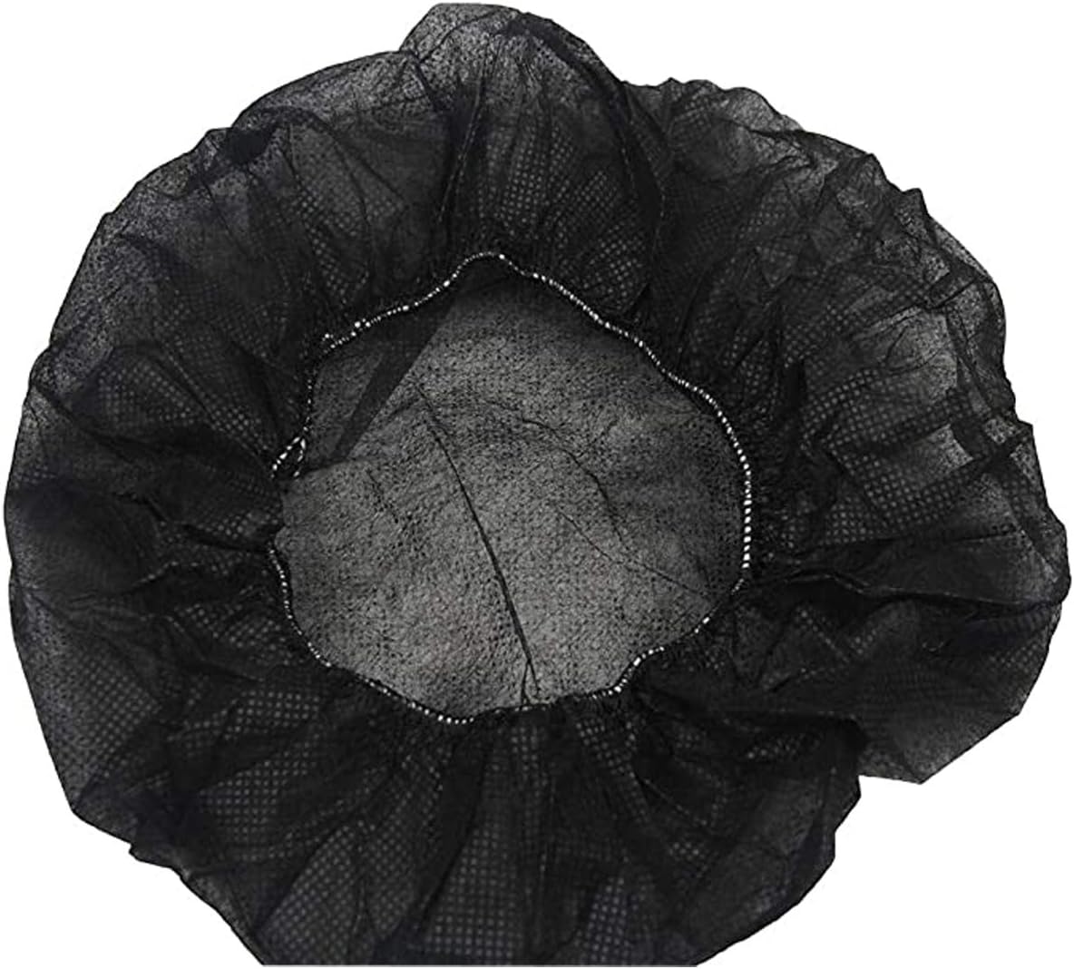 Tvoip 100Pcs 19" Disposable Cap Hair Net Cap Hair Hat Anti Dust Net Bouffant Cap Non-Woven Head Cover Hat Elastic Cle...
