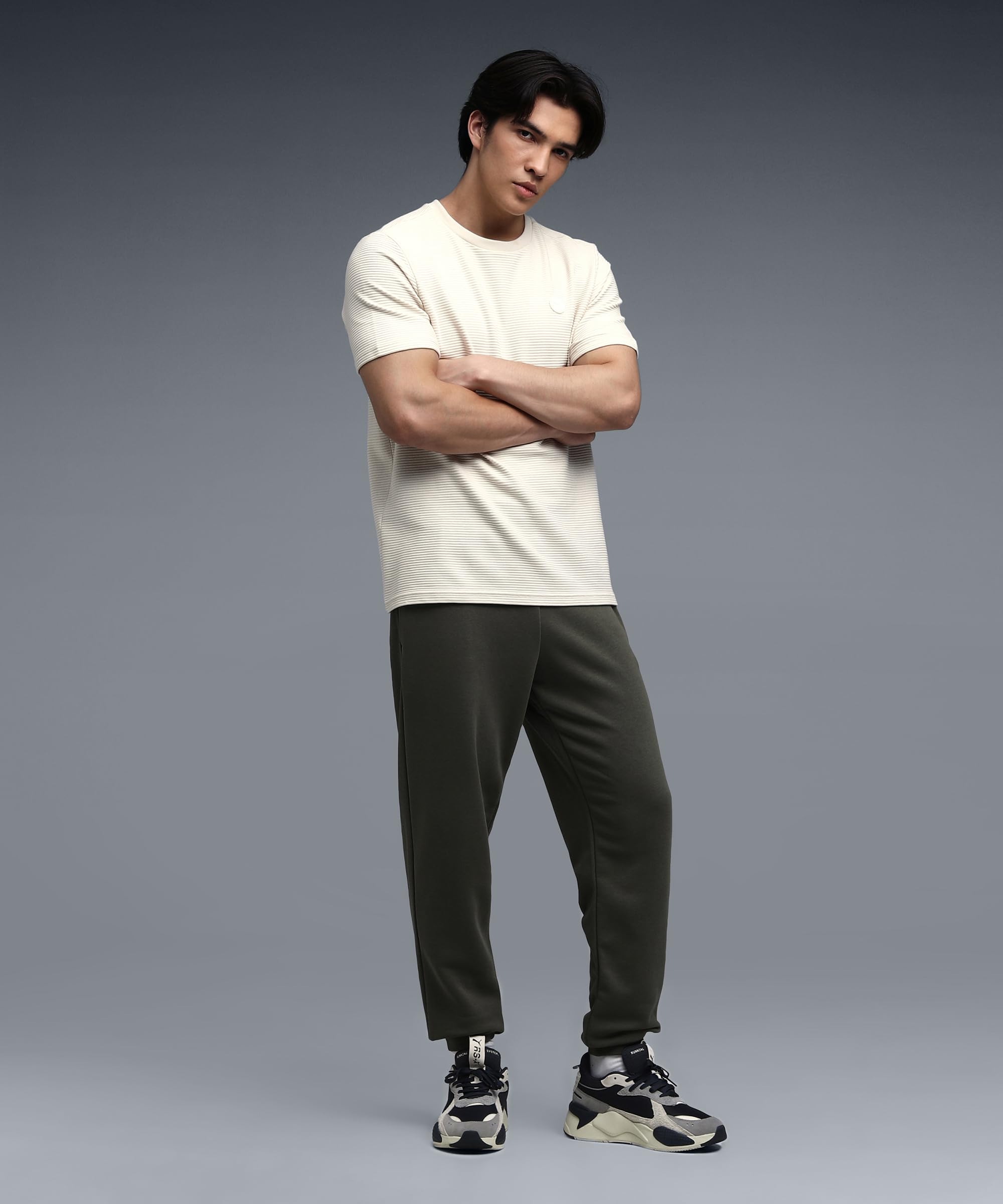 PUMA Herren Strickhose ESS 2 Color No. 1 Logo Sweatpants Tr Cl