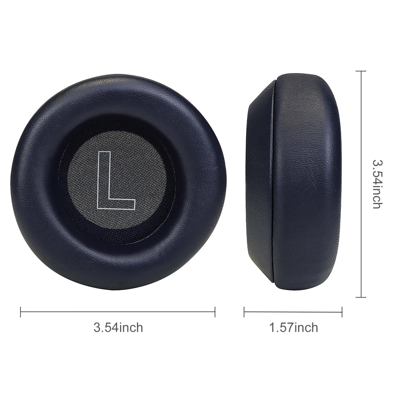 SINOWO Lambskin Ear Pads,Replacement Sheepskin Earpads for Bang & Olufsen Beoplay Portal Wireless Noise Cancelling Gaming Headphones,Ear Cushions with Noise Isolation Memory Foam(Navy) - Image 4