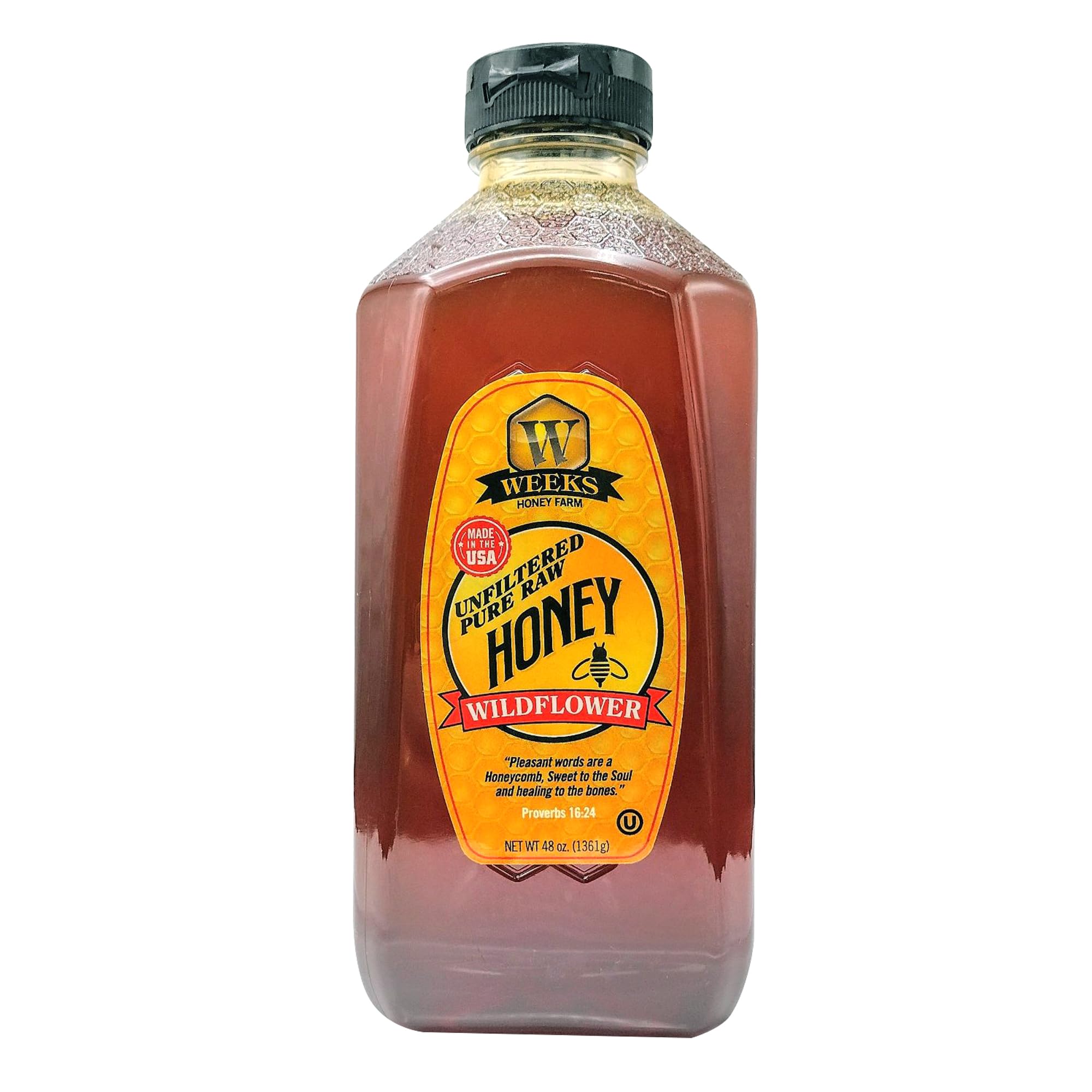 Weeks Raw & Unfiltered Wildflower Honey (48 oz)