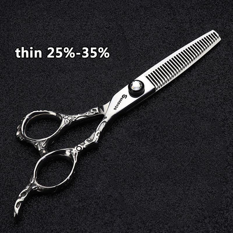 Tijeras de corte de pelo profesionales de 6,5/7 pulgadas, tijeras de corte de pelo afiladas de acero inoxidable, tijeras especiales para peluqueros(7 Pulgadas - 4pc-A)