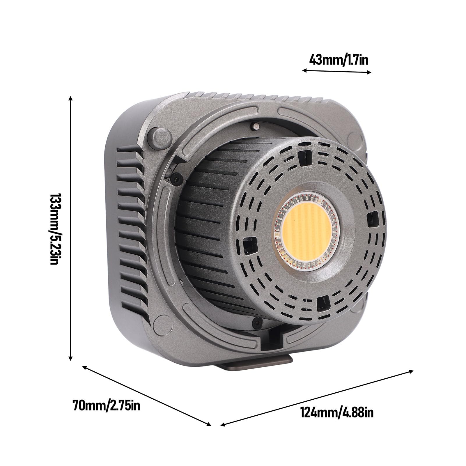 Światło wypełniające RGB 100 W przenośny zestaw oświetleniowy do studia fotograficznego z 17 trybami FX, 51 efektami, CRI≥97, szeroka temperatura barwowa, sterowanie aplikacją na smartfona