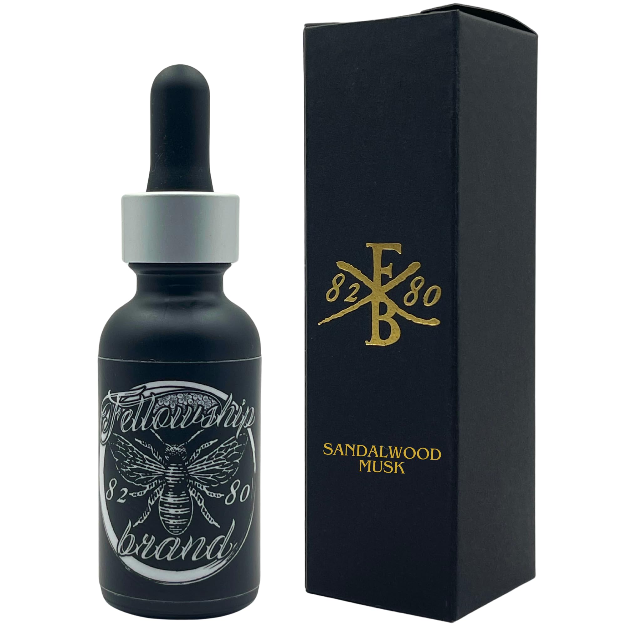 Beard Oil For Men - Organic Beard Growth Oil Made In USA, Premium Beard Conditioner And Softener With Jojoba Oil - 1 Pack, 1 Fl Oz, Sandalwood Musk