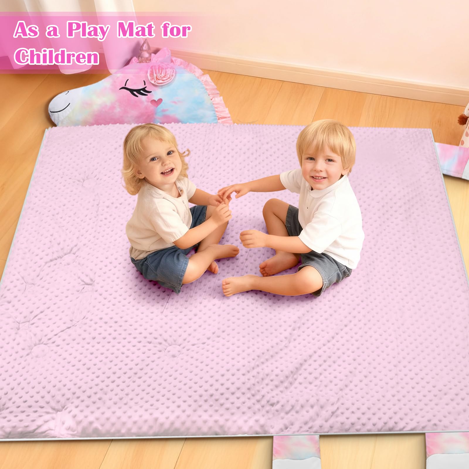 Sacco a Pelo Bambini Sfoderabile con Cuscino, Nap Mat Caldo in Peluche a Forma di Elefante, Sacco Nanna Grande Pieghevole per Interno Esterno Campeggio, 170x70cm, Blu