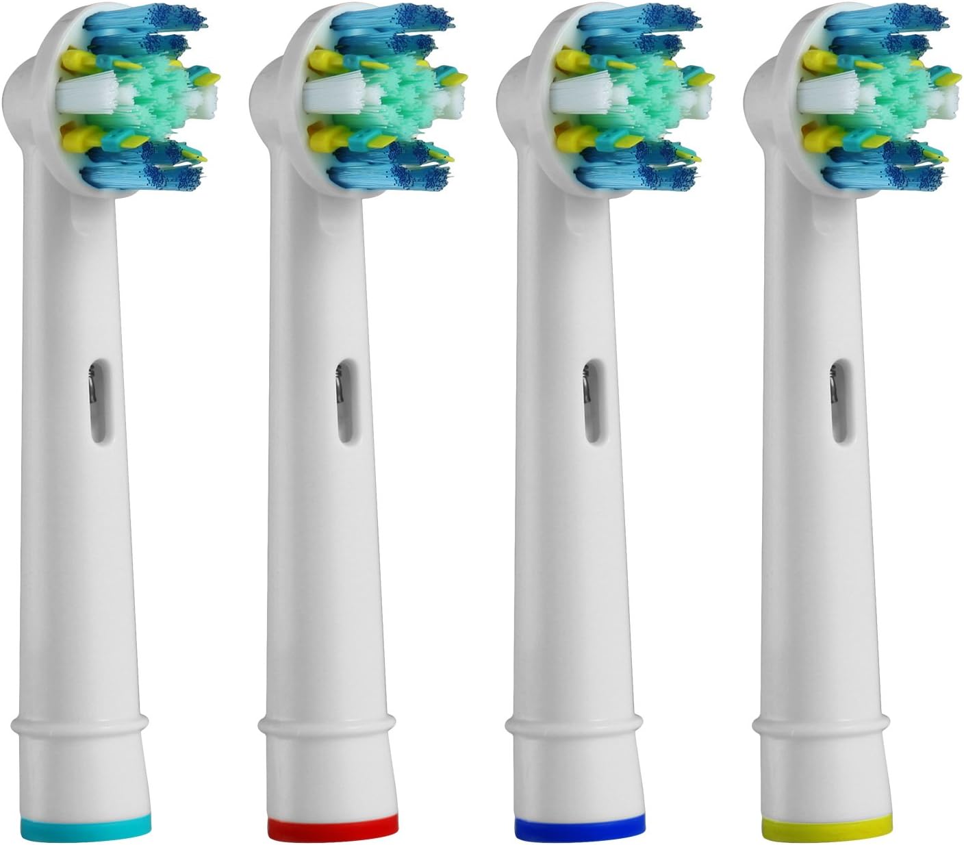 Toothbrush Replacement Heads Compatible with Braun Oral-B Electric Toothbrush Pro 1000, Pro 3000, Pro 5000, Pro 7000 Vitality Floss Action, 4 Count