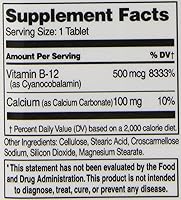 Vista 5 de 21st Century B-12 tabletas de 500 mcg, 110 unidades (paquete de 3)