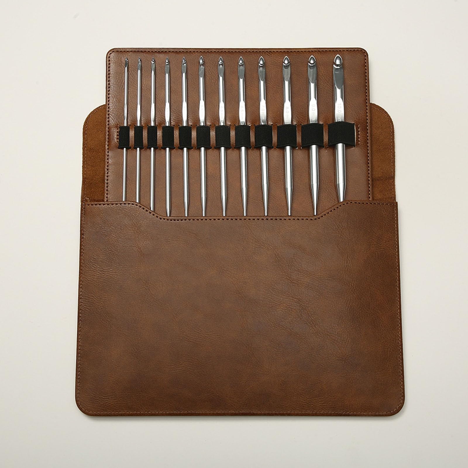 Juego de agujas de ganchillo tunecinas intercambiables de 3 a 10 mm, de aluminio, para tejer afganos, juego tunecino