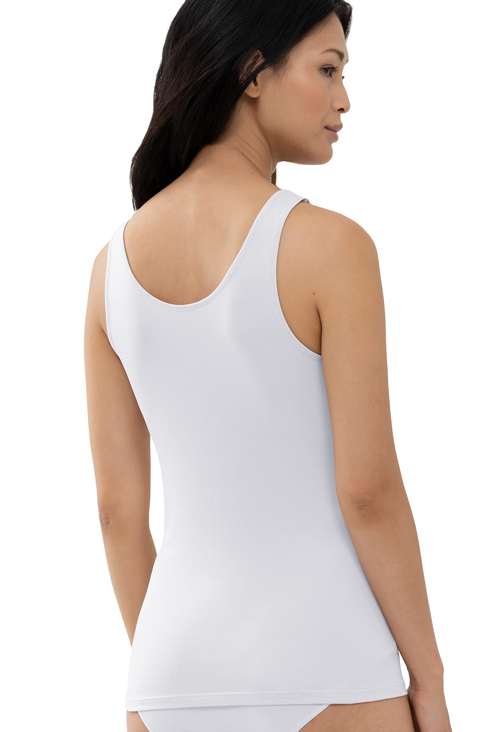 Mey Damen Top - Doppelpack Tops ohne auftragende Seitennähte und mit tiefem Rundhalsausschnitt - Serie Pure Sense - 55415