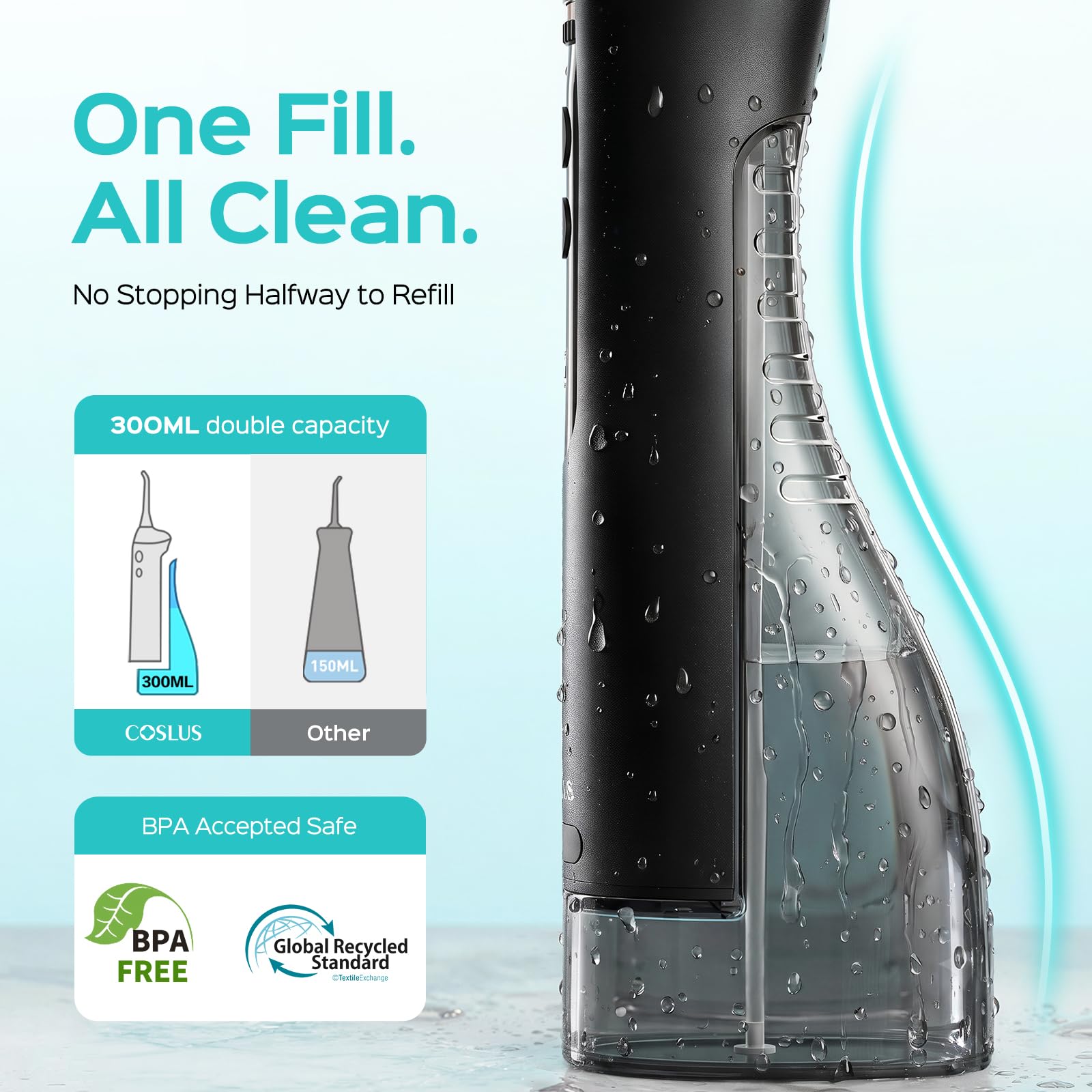 COSLUS E40 Water Flosser - 10 Pressure Levels -6