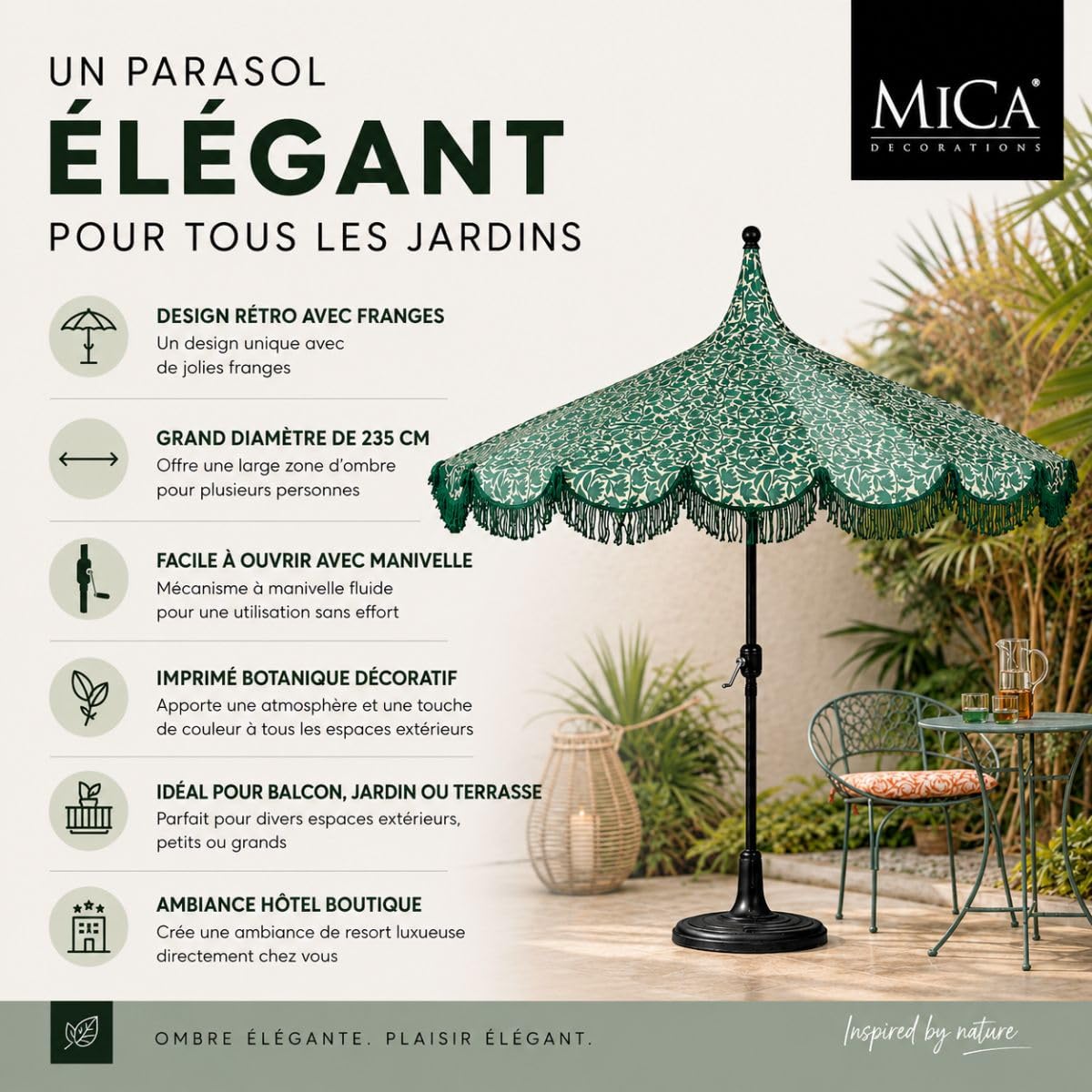 MICA Decoration Kelly Parasol