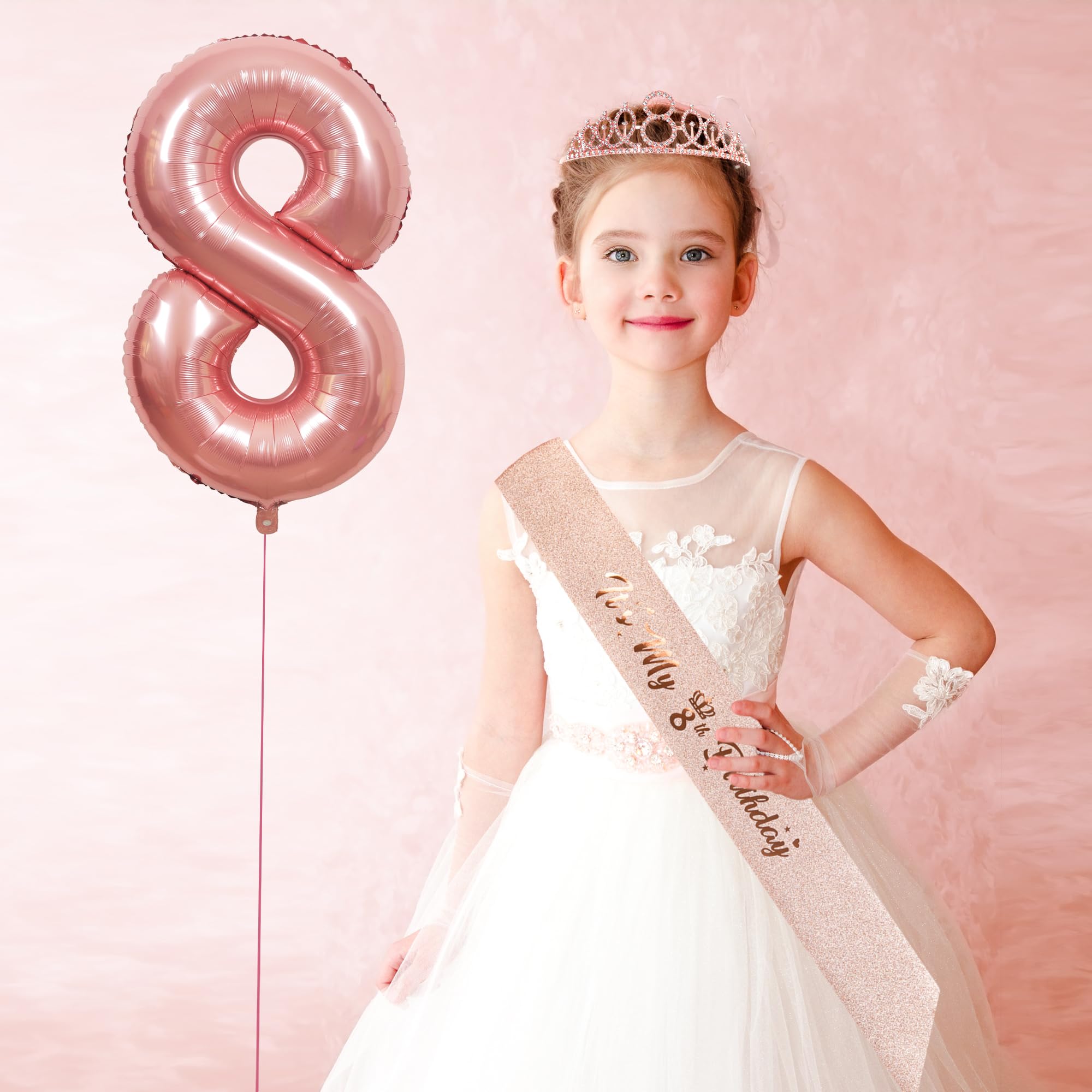 16th Birthday Sash And Tiara Rose Gold Sweet 16 Sash Rhinestone Crown