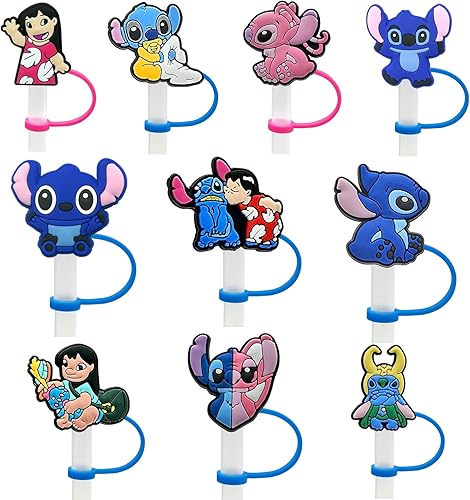 Lindas fundas para pajitas de silicona reutilizables de grado alimenticio para niños, divertidas cubiertas de pajilla, tapones para pajilla,