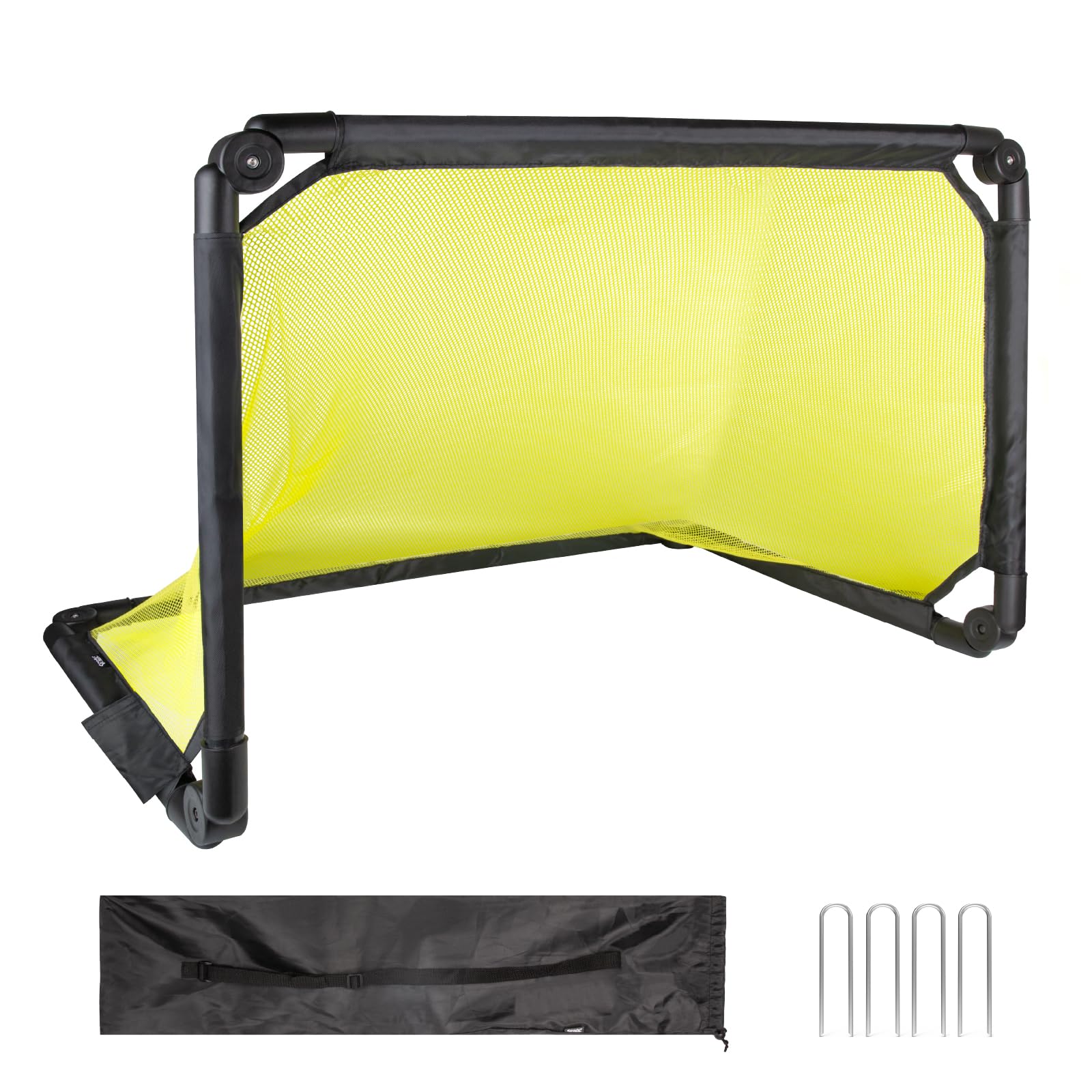 Soccer Goal Set up in 1 Sec - Auto Pop Up, Portable & Lightweight, 36 × 24 Folding Soccer Nets for Kids and Youth Outdoor Soccer Ball Training Equipment Goals