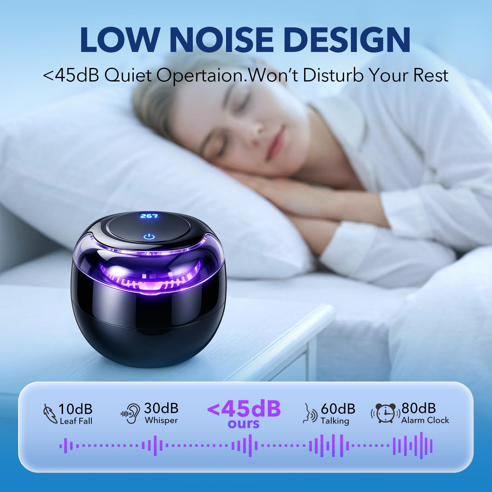 Nettoyeur Ultrasonique Dentaire avec UV 4 Modes de Nettoyage Machine de Nettoyage pour Prothèses Dentaires, Gouttières, Appareils Dentaires, Bijoux et Montres, Réservoir 200 ml
