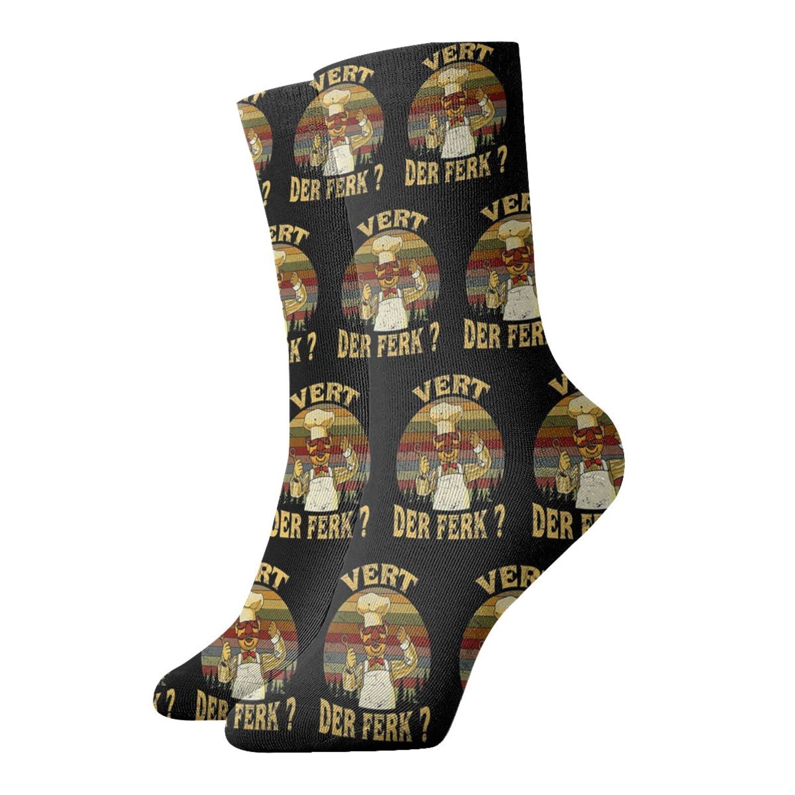 Swedish Chef Sunset Performance Running Sock Comfort Sox Light Bobbysocks Casual Socks for Mens and Womens