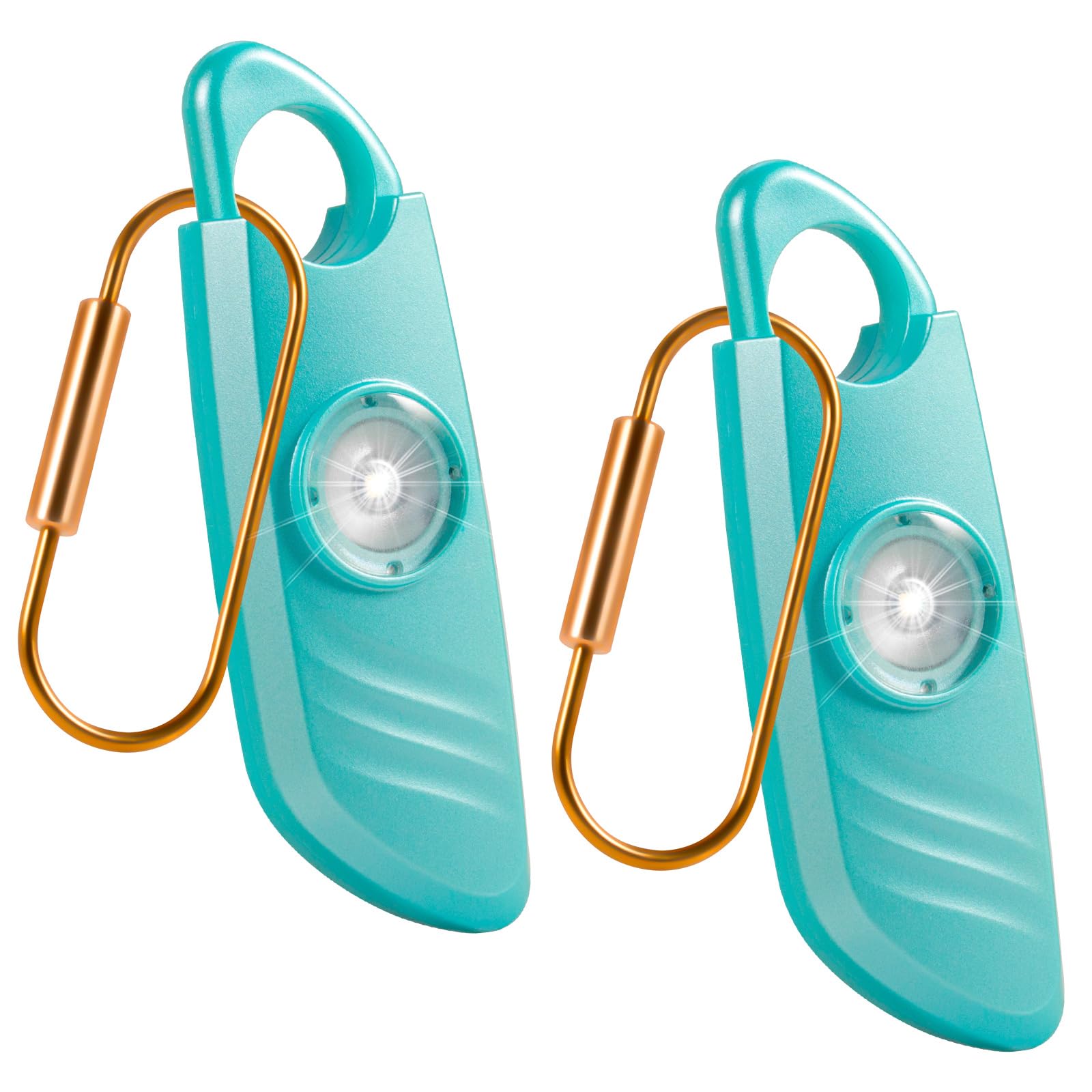 Fuers Personal Alarms for Women 2Pcs Safety Keychain Personal Alarm with 140dB Loud Security Siren with Strobe Light