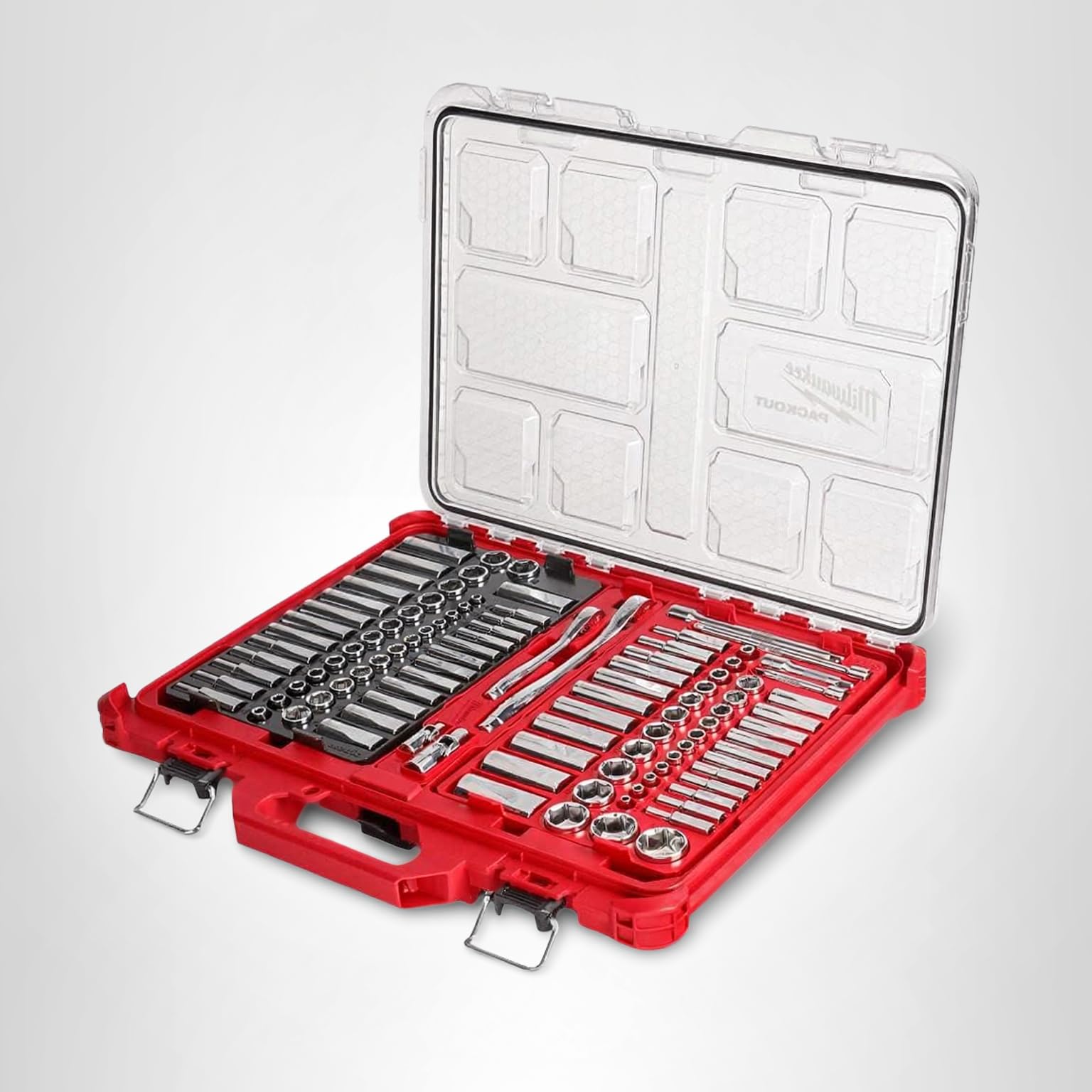 くー Amazon.com: Milwaukee Electric - 1/4-3/8 106PC Rat. and Socket Set
