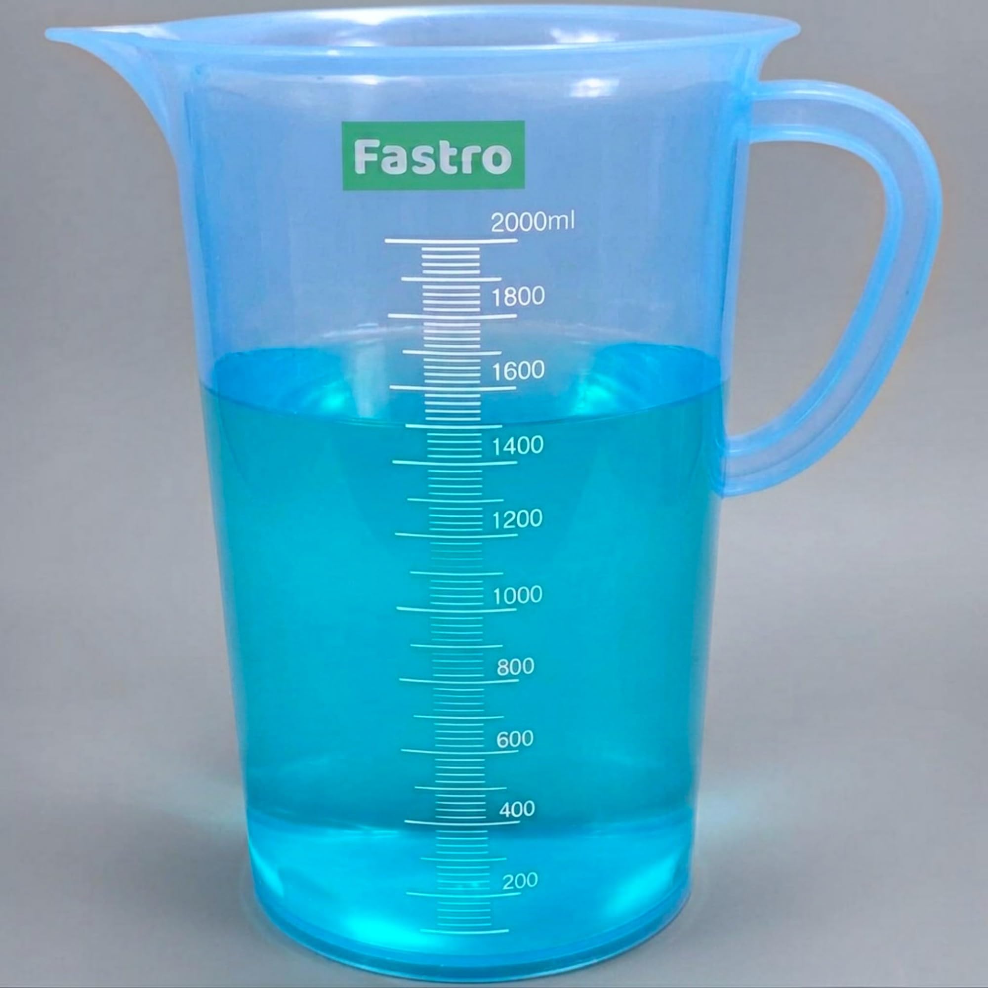 1000ml Measuring Jugs - Clear Plastic with Handles -14