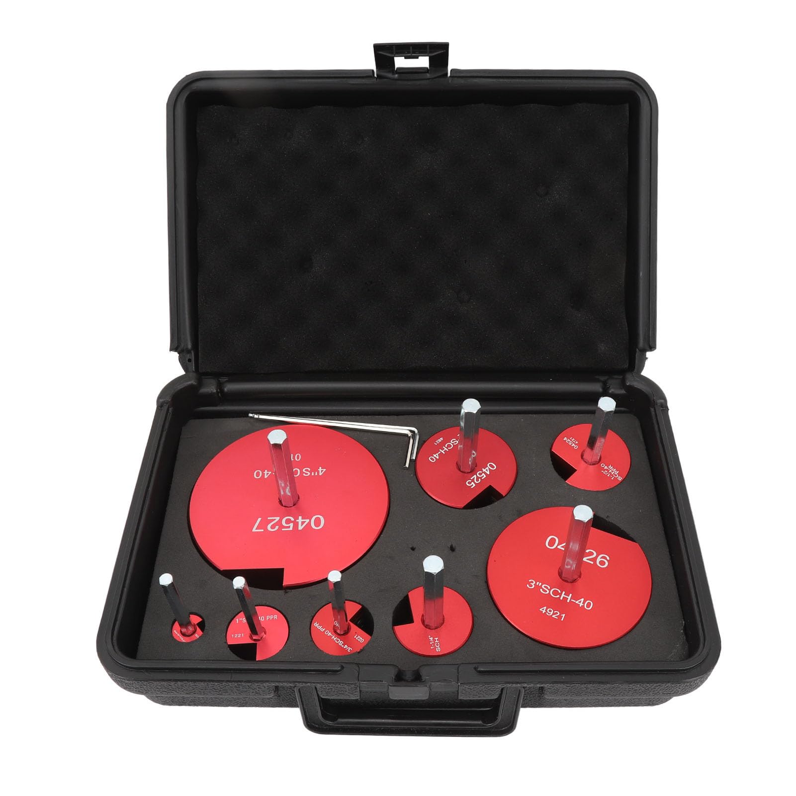 Respicefinem Escariador de Tuberías Kit Profesional de Instalación de PVC para Líneas de Drenaje, 8 Piezas, Accesorios de Tuberías, Herramientas de Plástico y Escariadores de PVC 5