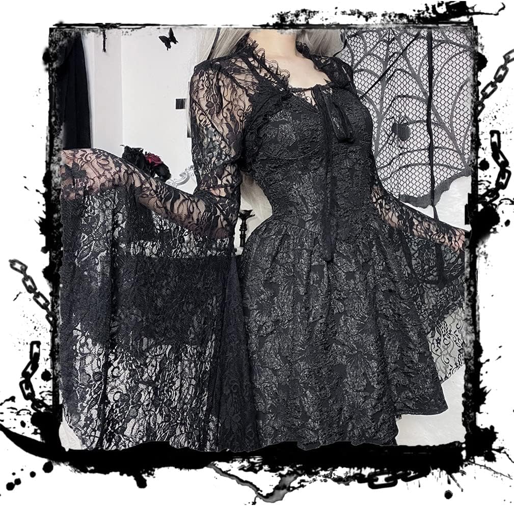 Goth Shrug Black Gothic Victorian Shrugs Crop Top For Women - Image 6