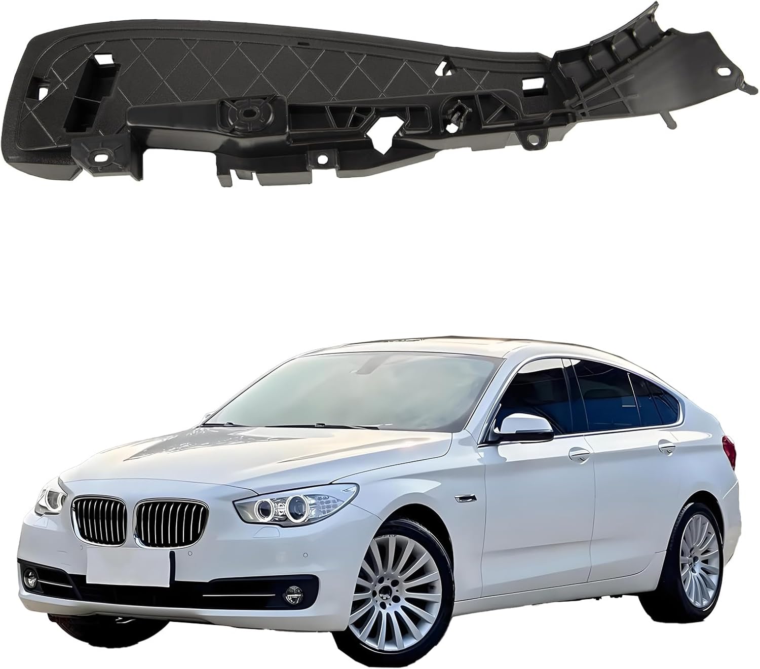 52107317458 Front Seat Track Rail Cover Compatible with 2010-2022 BMW 5 Series F07 F10 F11 G30 G31/6 Series G32/7 Series F01 F02 F03 G11 G12/X5/X6,Support Seat Track Rail Cover Side Bracket (Right) Right Passenger Side