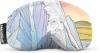 GOGGLESOC - Microfiber Protective Goggle Cover, Ski, Snowboard (Trade Winds Soc)
