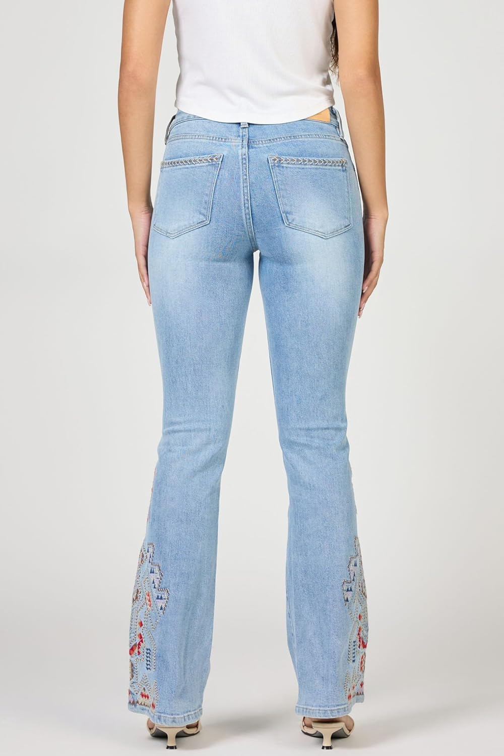 DEAR JOHN Jaxtyn Bootcut Jeans for Women MId Rise Comfort Stretch Denim