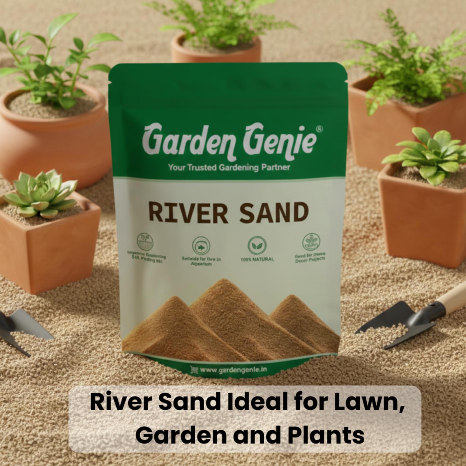 Garden Genie River Sand - For Plants, Aquariums & More -5