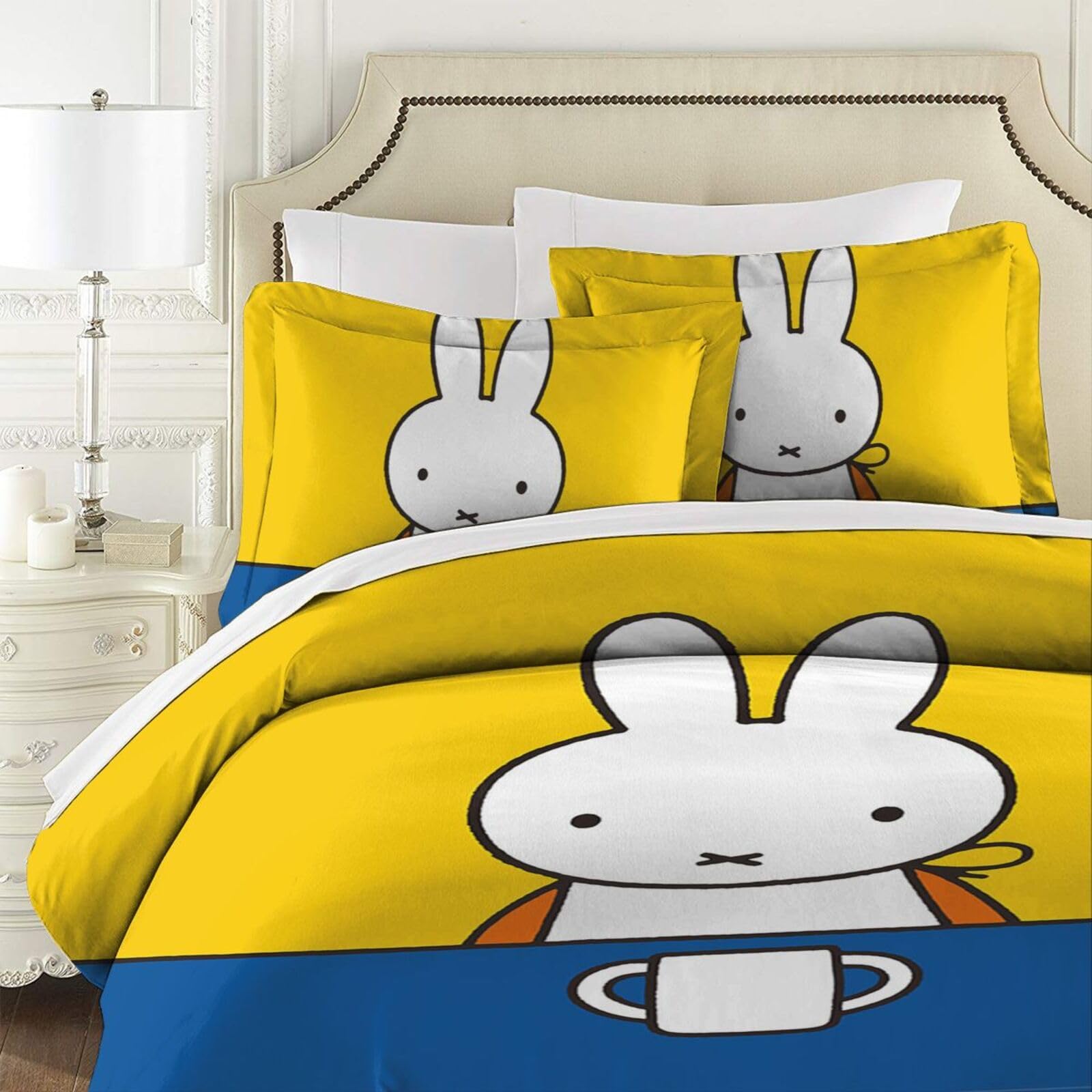 Amazon｜Miffy ミッフィー 布団カバー 3点セット 寝具カバー 枕カバー