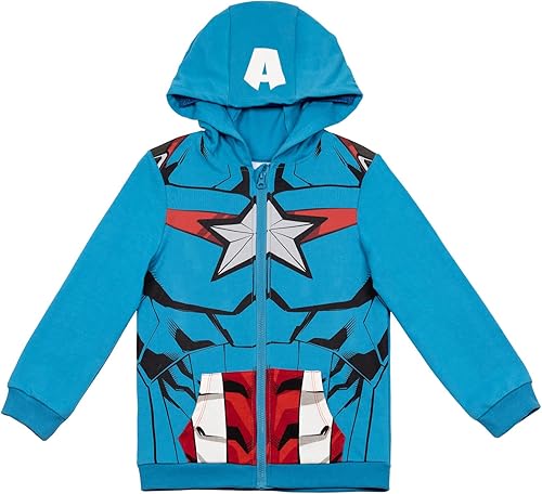 Miniatura 4 de Marvel Avengers - Sudadera con capucha y cremallera para niños pequeños a niños grandes (2T - 18-20)