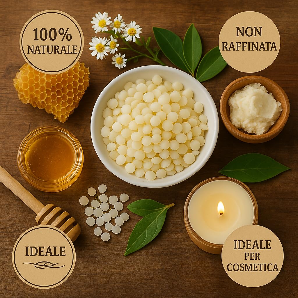 100 g de Cera de Abejas blanqueada en Gotas cosméticos