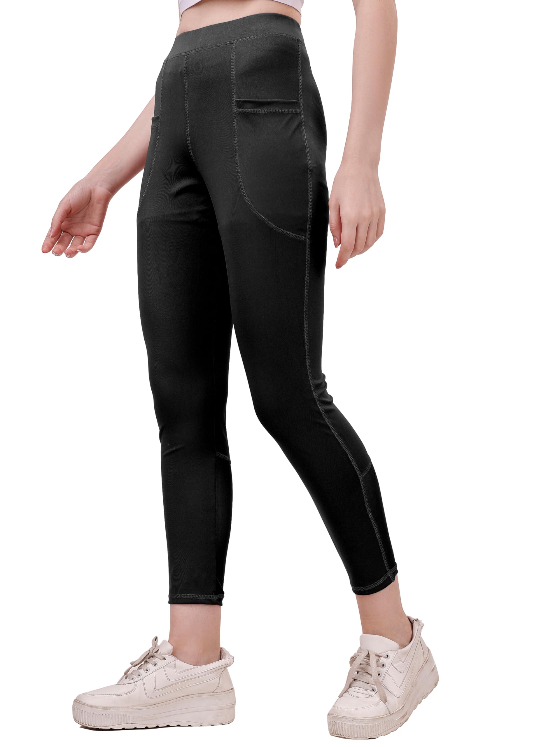 Mehrang Gym Wear for Women Stretchable Yoga Pants, Fitness Gym Leggings, Gym Pants, Track Pants, Sports Tights, Active Wear Lower for Women