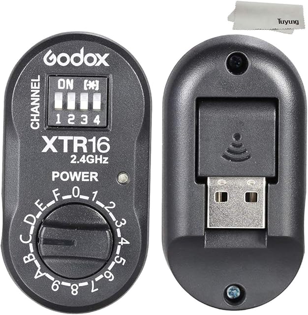 Godox 2.4G Wireless XTR-16 Receiver for X1C X1N XT-16 Transmitter Trigger Wistro AD360/DE/QT/DP/QS/GS/GT Flash Series