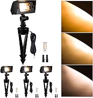 Vista 36 de Gardenreet Luz de inundación de latón macizo – Luz LED de lavado de pared de bajo voltaje para paisaje, 12 V, resistente al agua cableada al aire