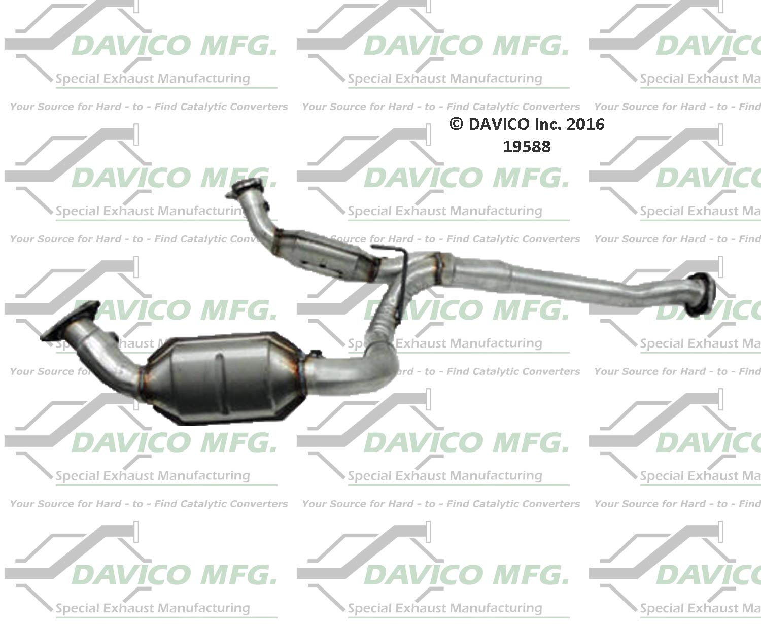 Amazon | Davico 19588 触媒コンバーター 1パック | キャタライザー