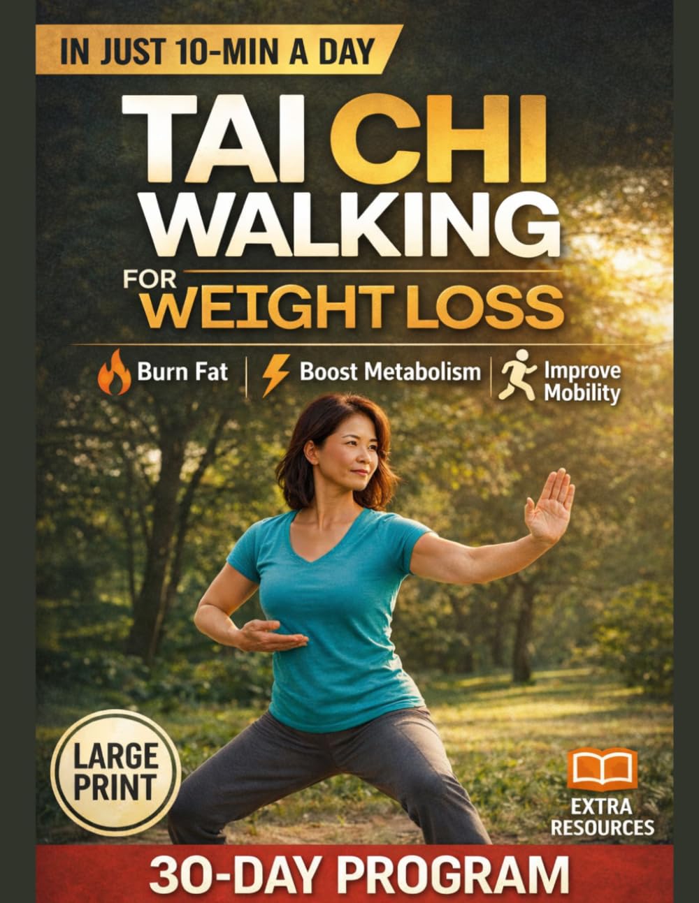 30 Days Tai Chi for Weight Loss: A Beginner-Friendly Step-by-Step Program to Burn Fat, Improve Balance, and Build a Healthy Movement Habit